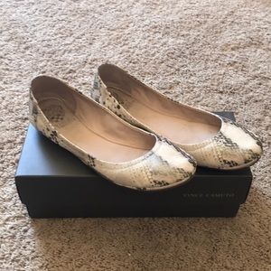 Vince Camuto Snake Skin Flat